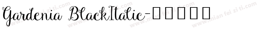 Gardenia BlackItalic字体转换